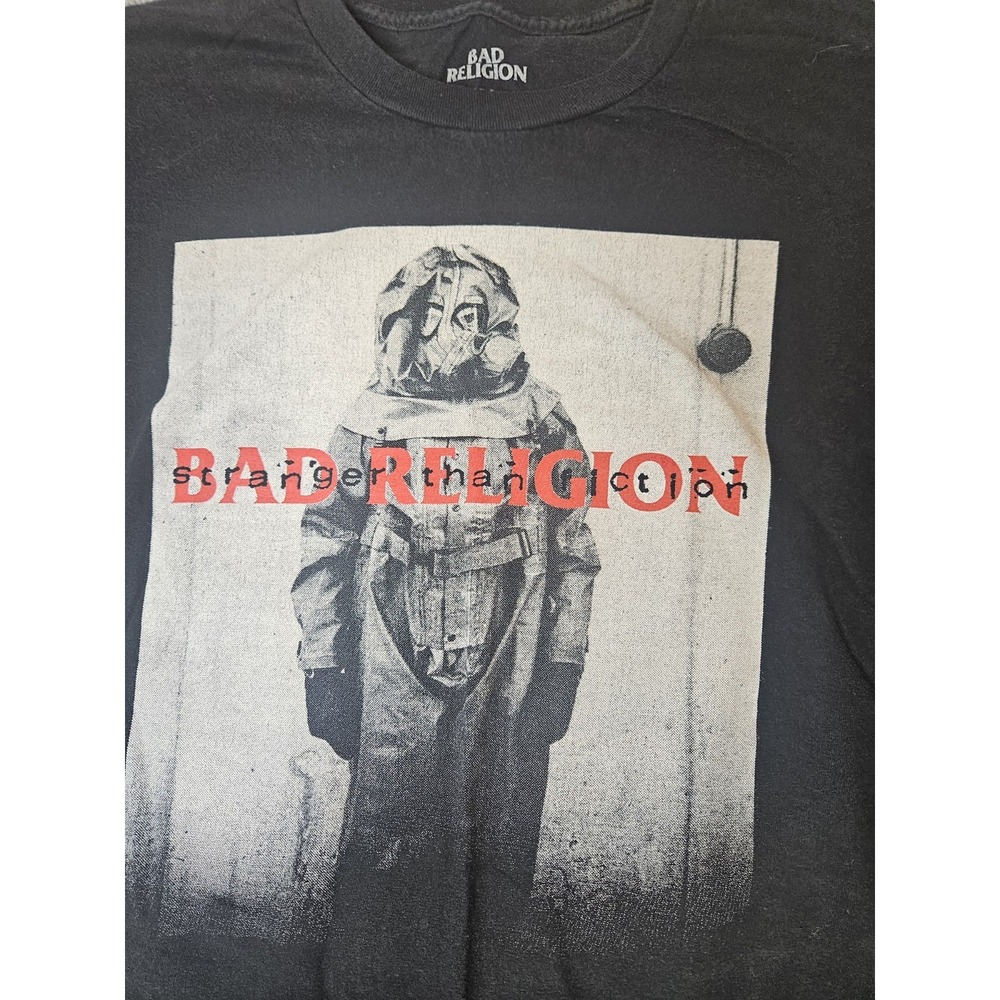Bad Religion Band Tshirt Size 3XL Black Stranger Than Fiction Graphic Print